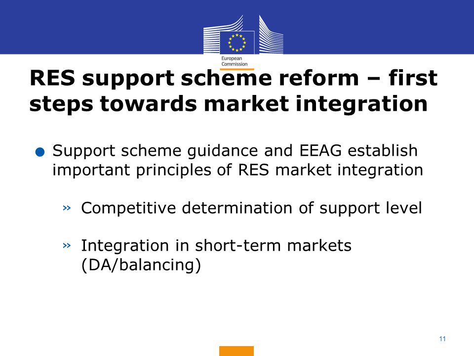 RES support scheme reform – first steps towards market integration