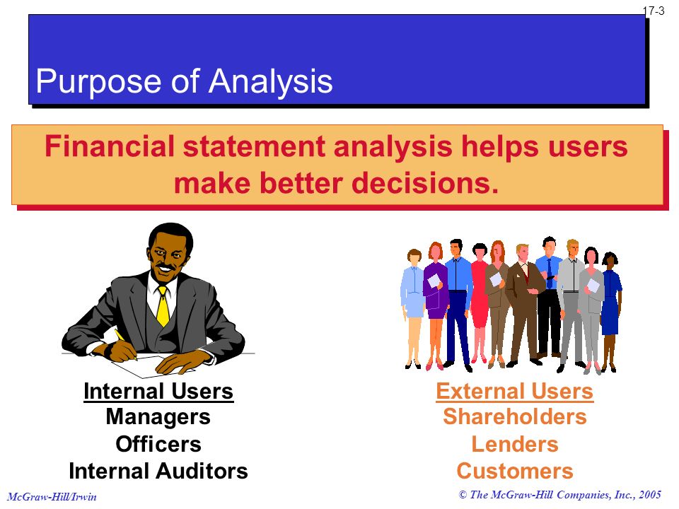 Financial statement analysis helps users make better decisions.
