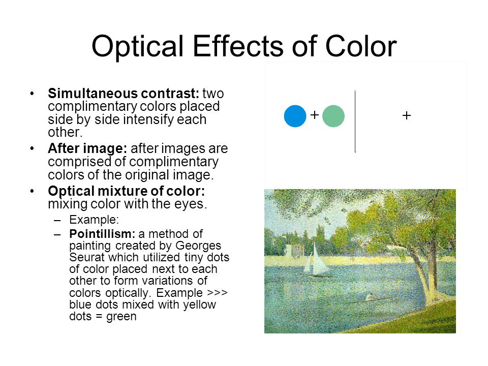 Optical Effects of Color