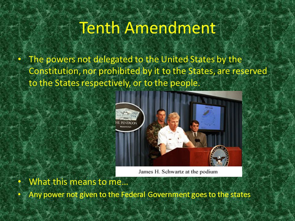 Tenth Amendment