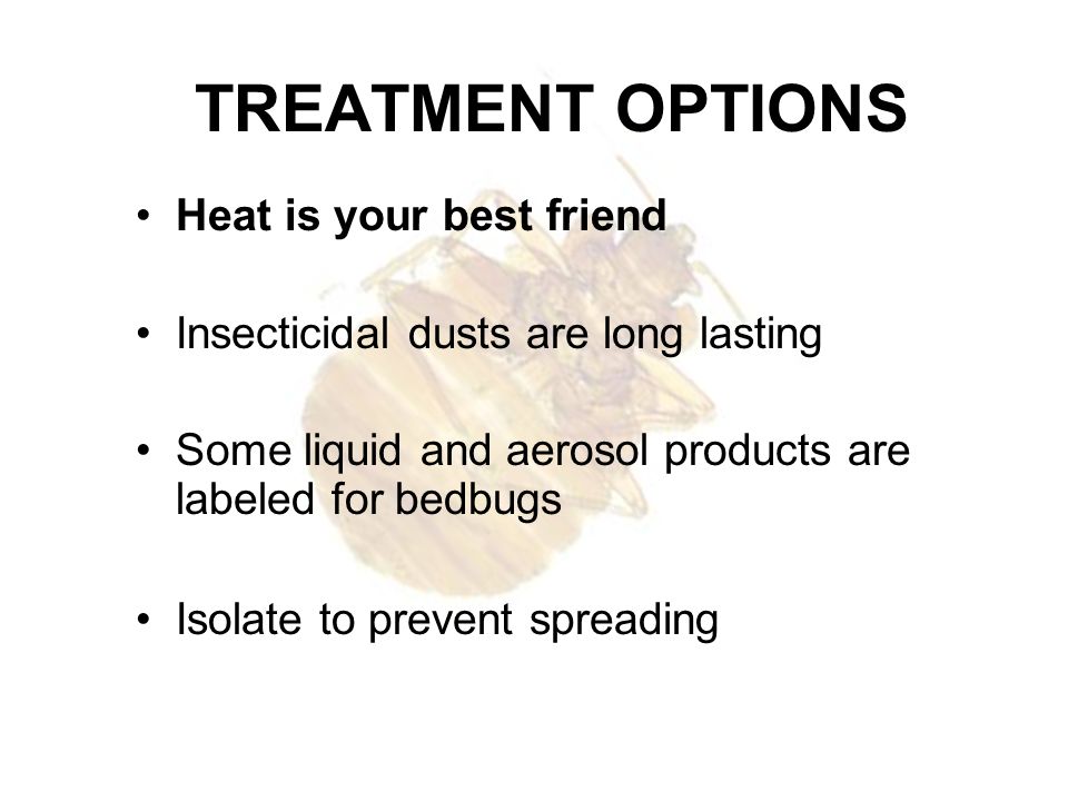 TREATMENT OPTIONS Heat is your best friend