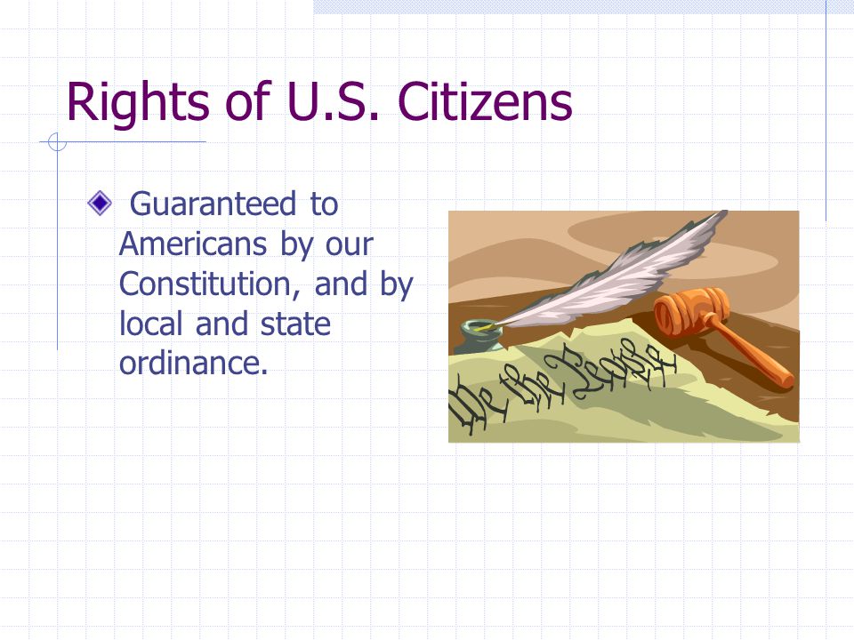 Rights of U.S.