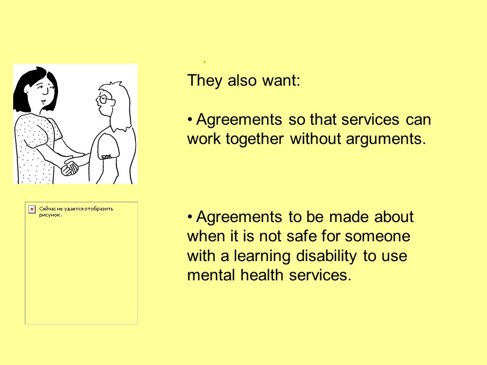 . They also want: Agreements so that services can work together without arguments.