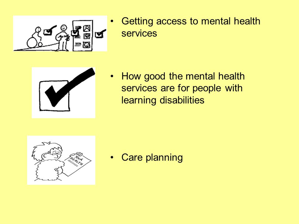 Getting access to mental health services