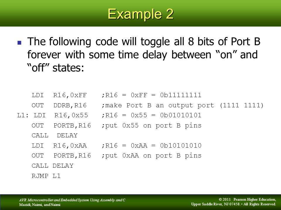 I/O Ports in AVR Chapter 4 - ppt video online download
