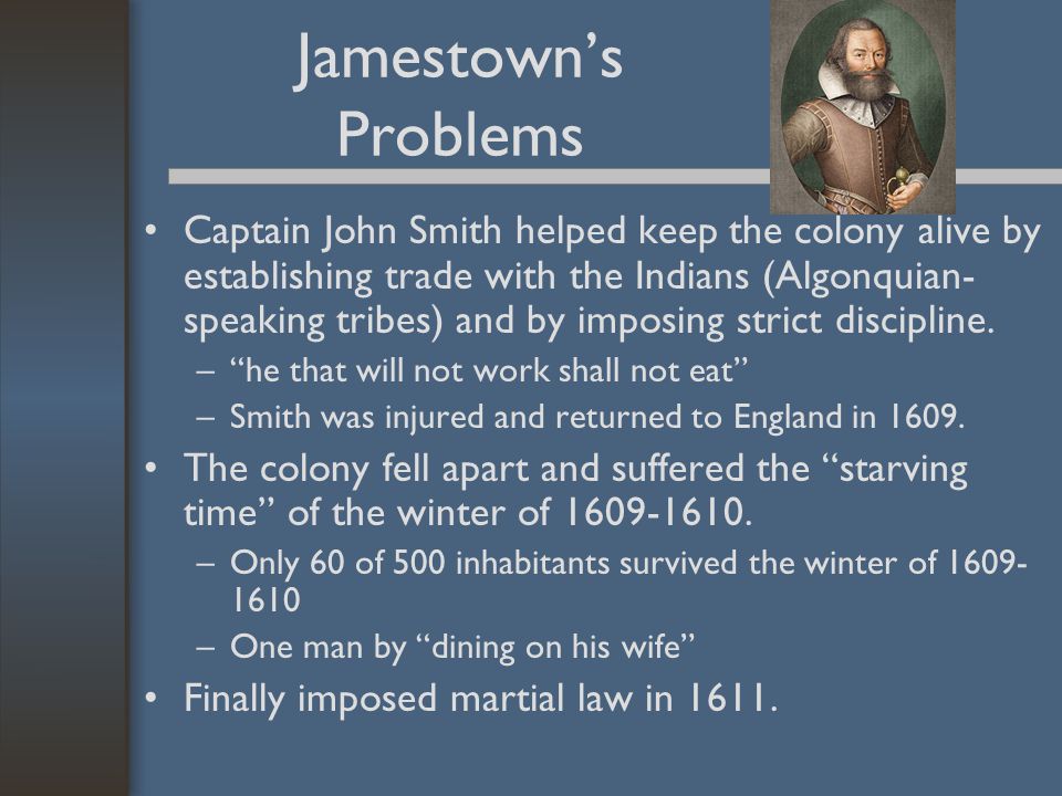 Jamestown’s Problems