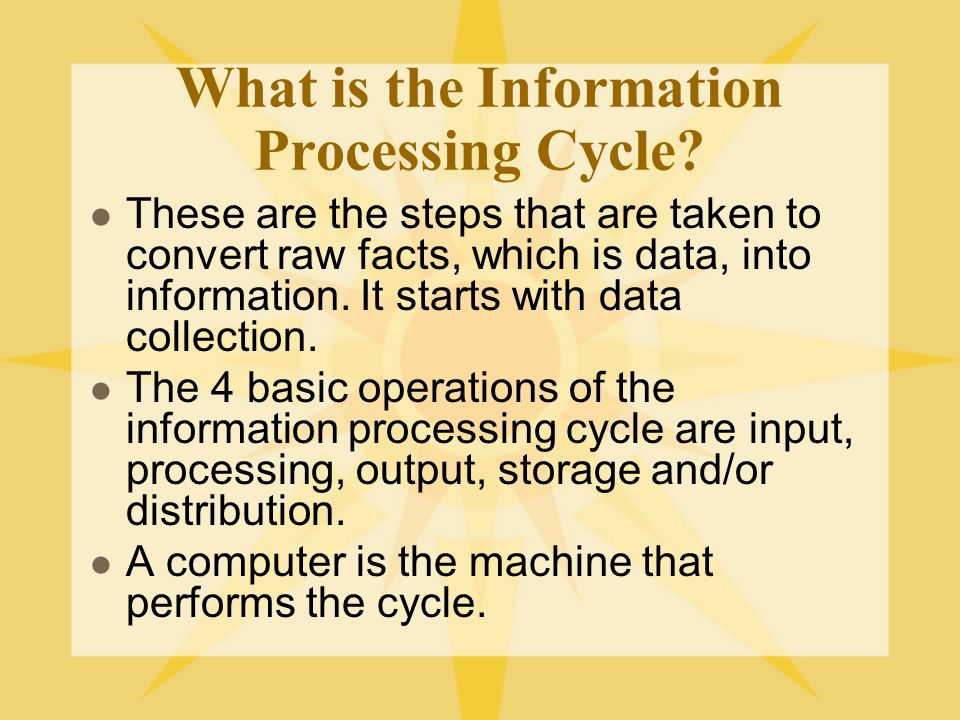 processing cycle