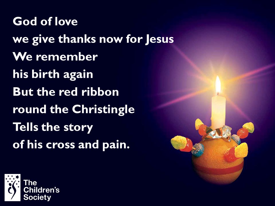 we give thanks now for Jesus We remember his birth again