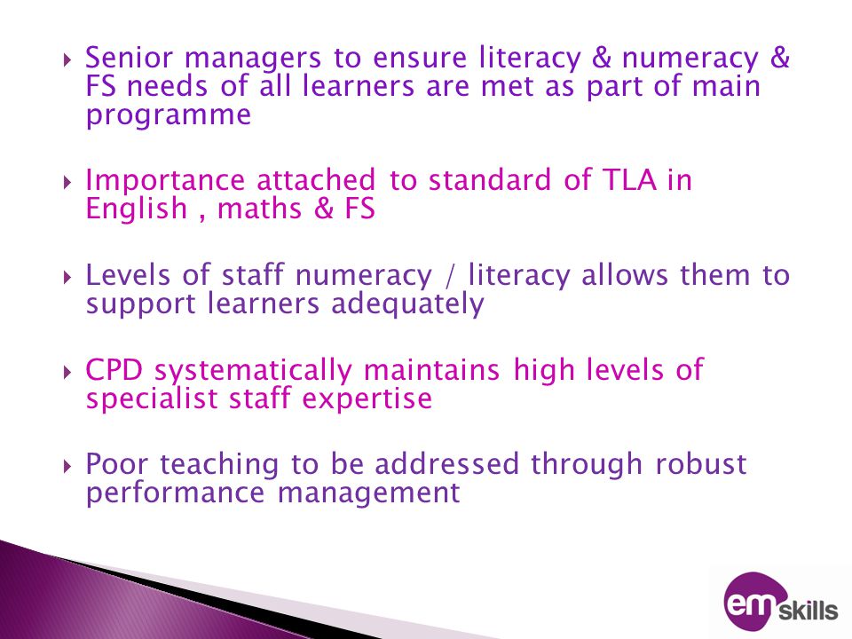 Literacy & numeracy standards cause for concern