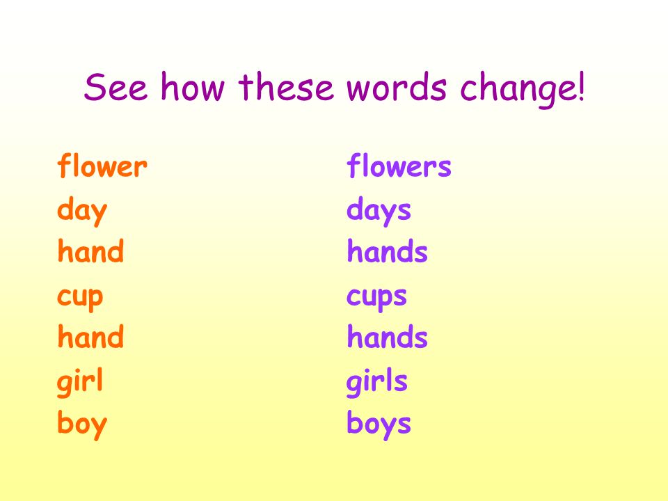 See how these words change!