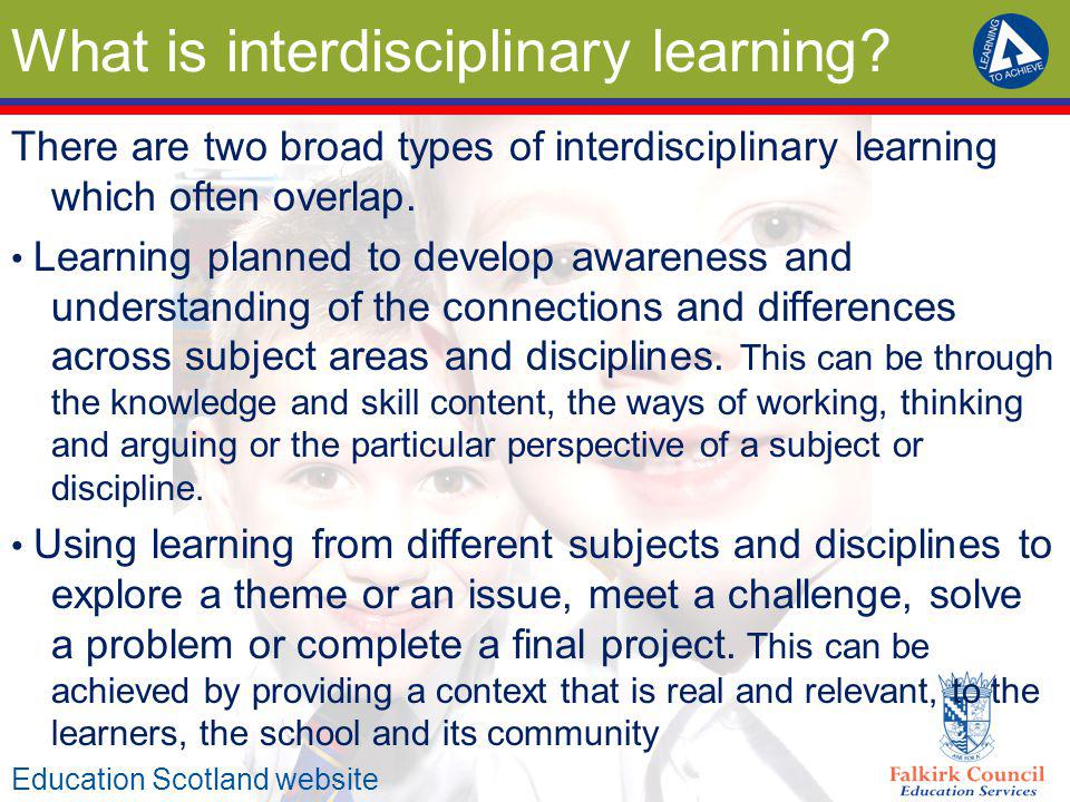 What is interdisciplinary learning