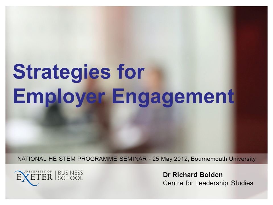 Strategies for Employer Engagement