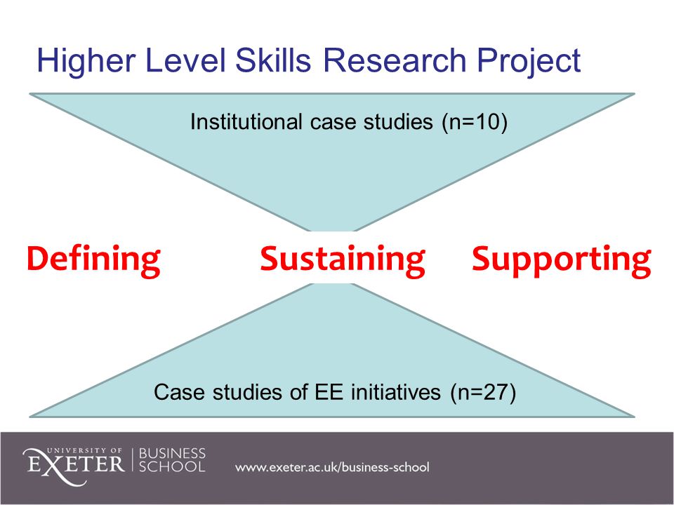 Higher Level Skills Research Project