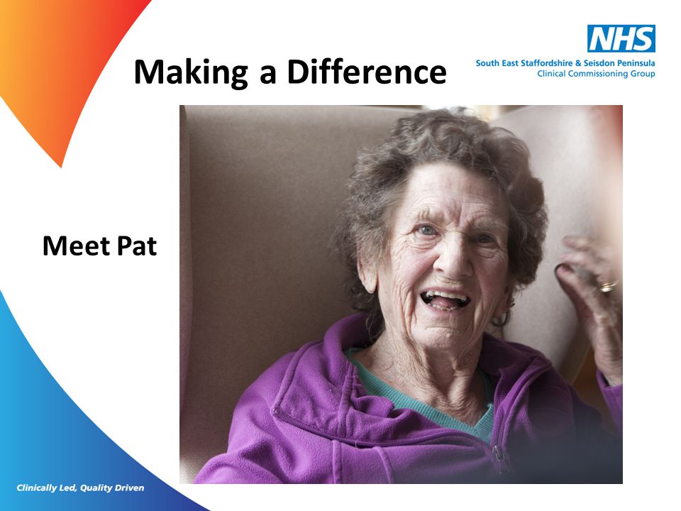Making a Difference Meet Pat