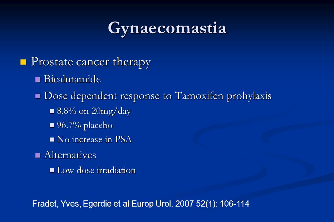 prostatitis és gynecomastia
