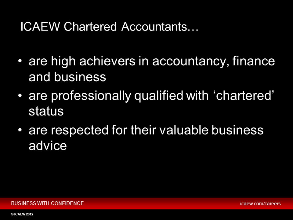 ICAEW Chartered Accountants…
