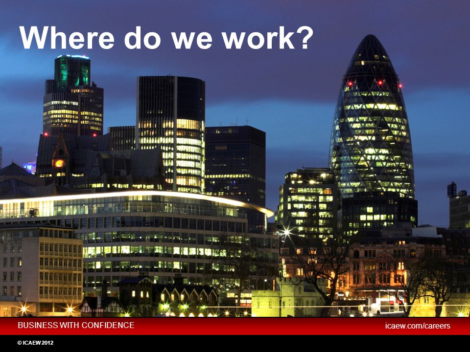 Where do we work Not for profit Industry Practice Key slide