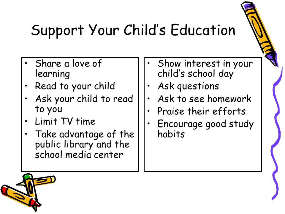Support Your Child’s Education