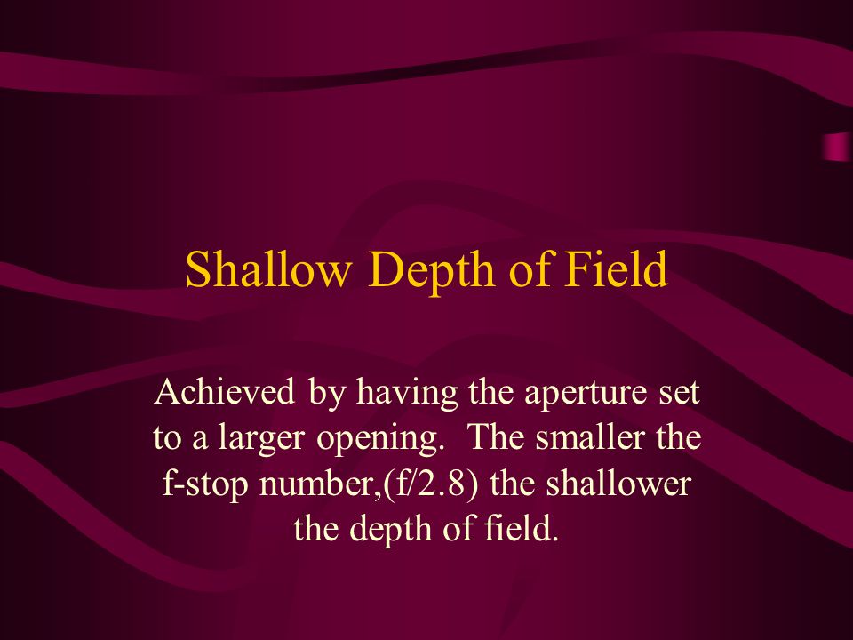 Shallow Depth of Field