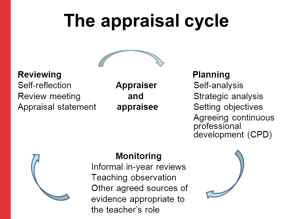 The appraisal cycle