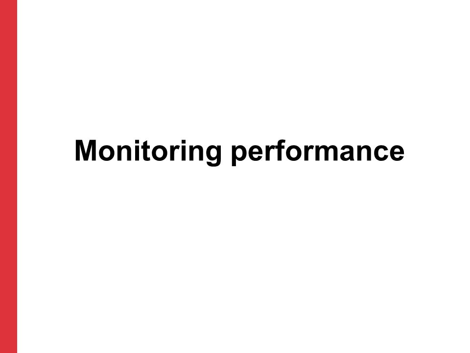 Monitoring performance