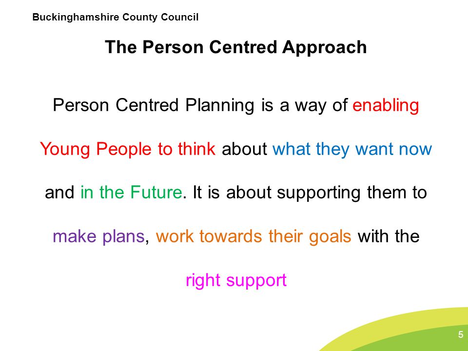The Person Centred Approach