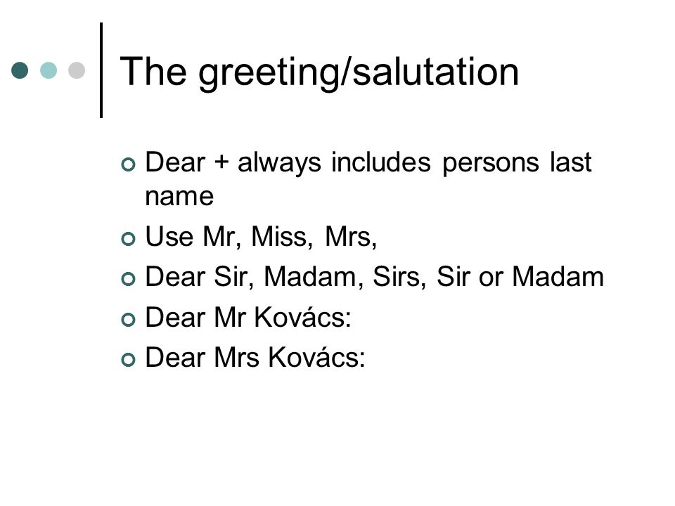 Dear Mr And Mrs Letter from slideplayer.com