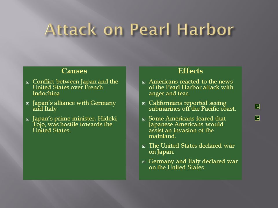 effects of the bombing of pearl harbor