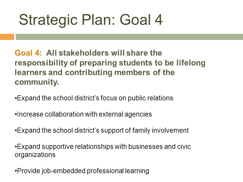Strategic Plan: Goal 4