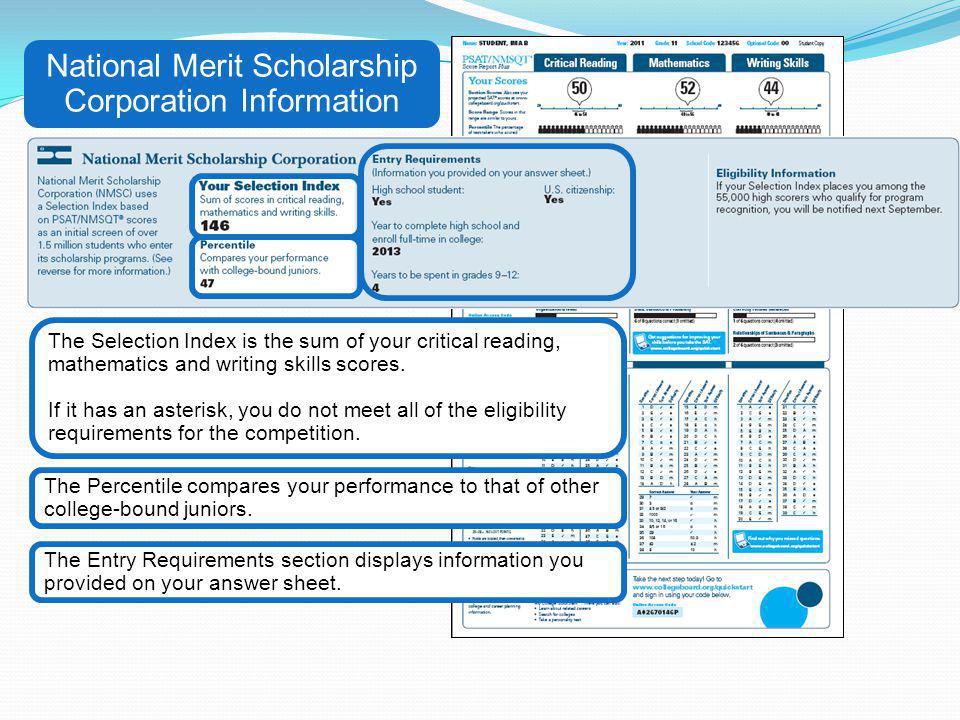 National Merit Scholarship Corporation Information