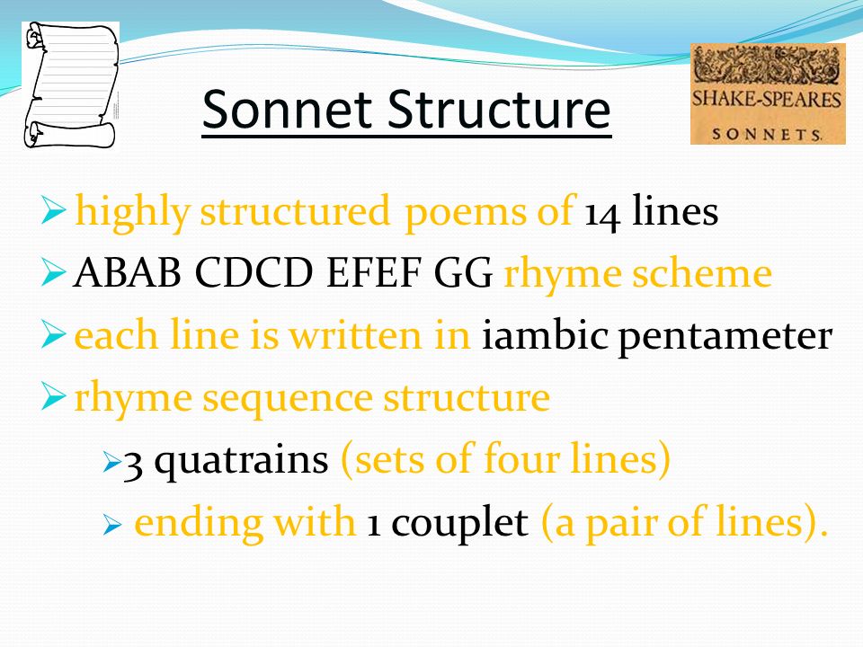 What is a Shakespearean Sonnet? - ppt video online download