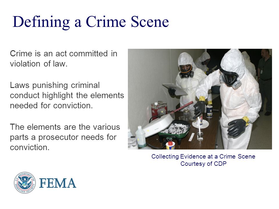 Collecting Evidence at a Crime Scene