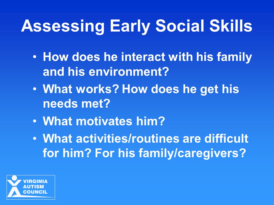 Assessing Early Social Skills