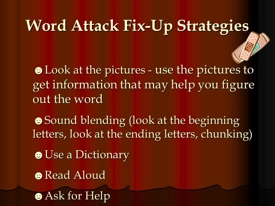 Word Attack Fix-Up Strategies