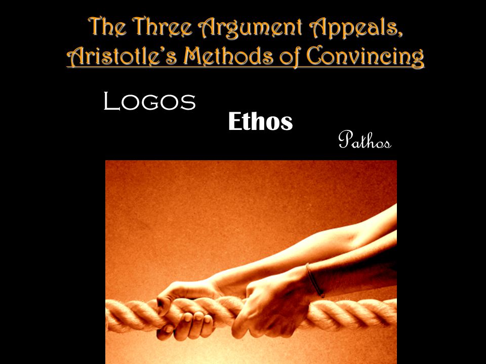 The Three Argument Appeals, Aristotle’s Methods of Convincing