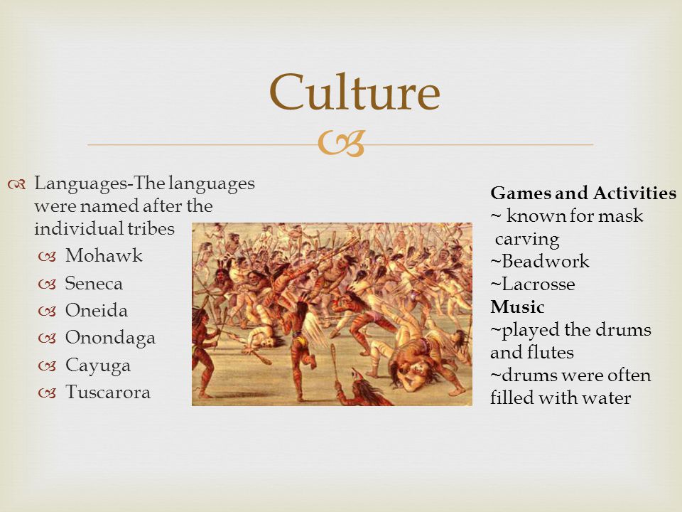 Culture Languages-The languages were named after the individual tribes