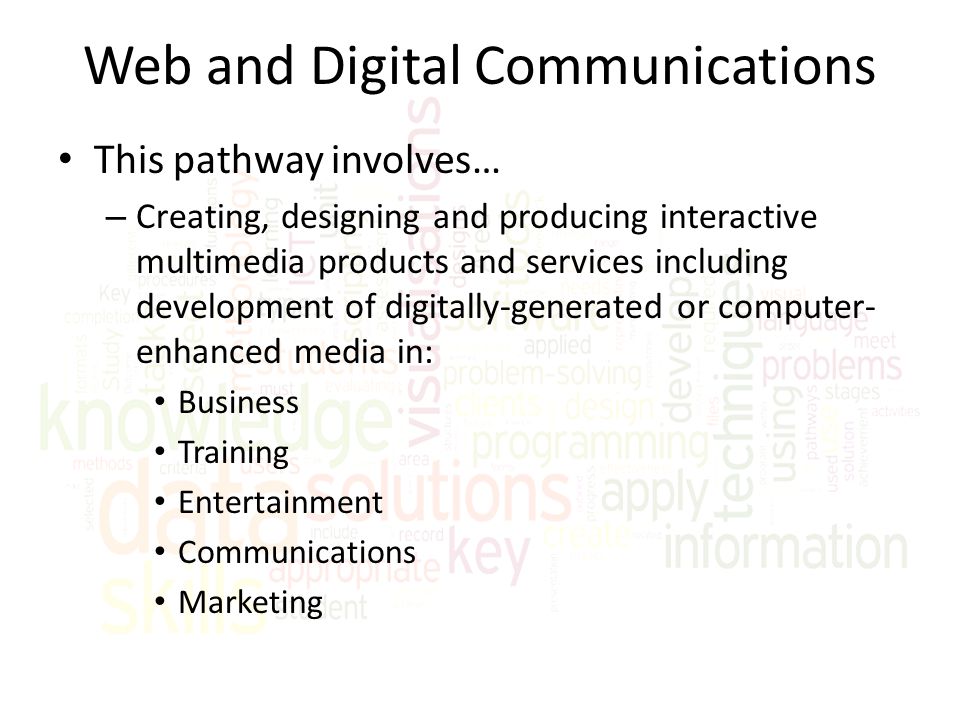 Web and Digital Communications