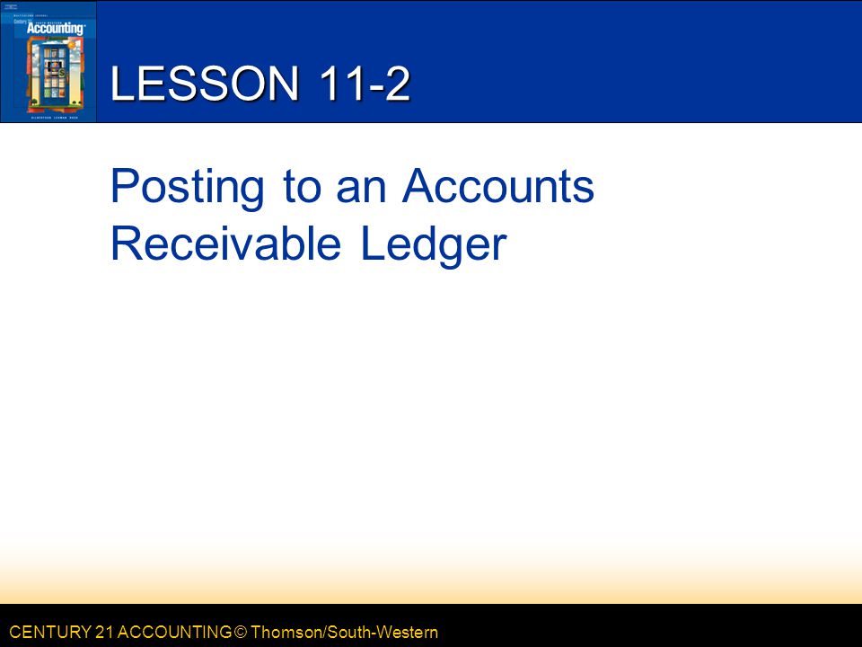 Posting to an Accounts Receivable Ledger