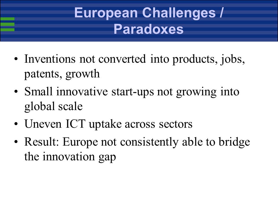 European Challenges / Paradoxes