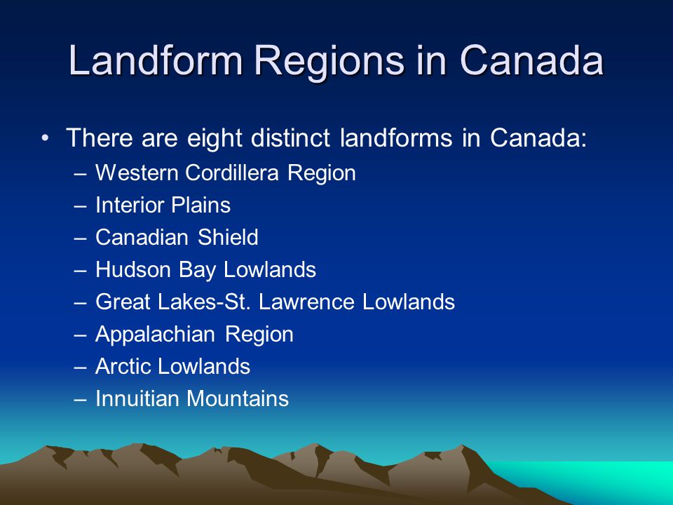 Landform Regions In Canada Ppt Video Online Download