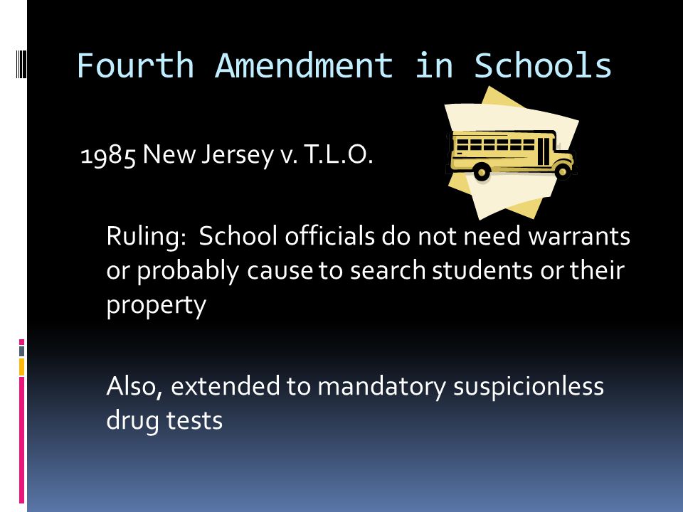 Fourth Amendment in Schools