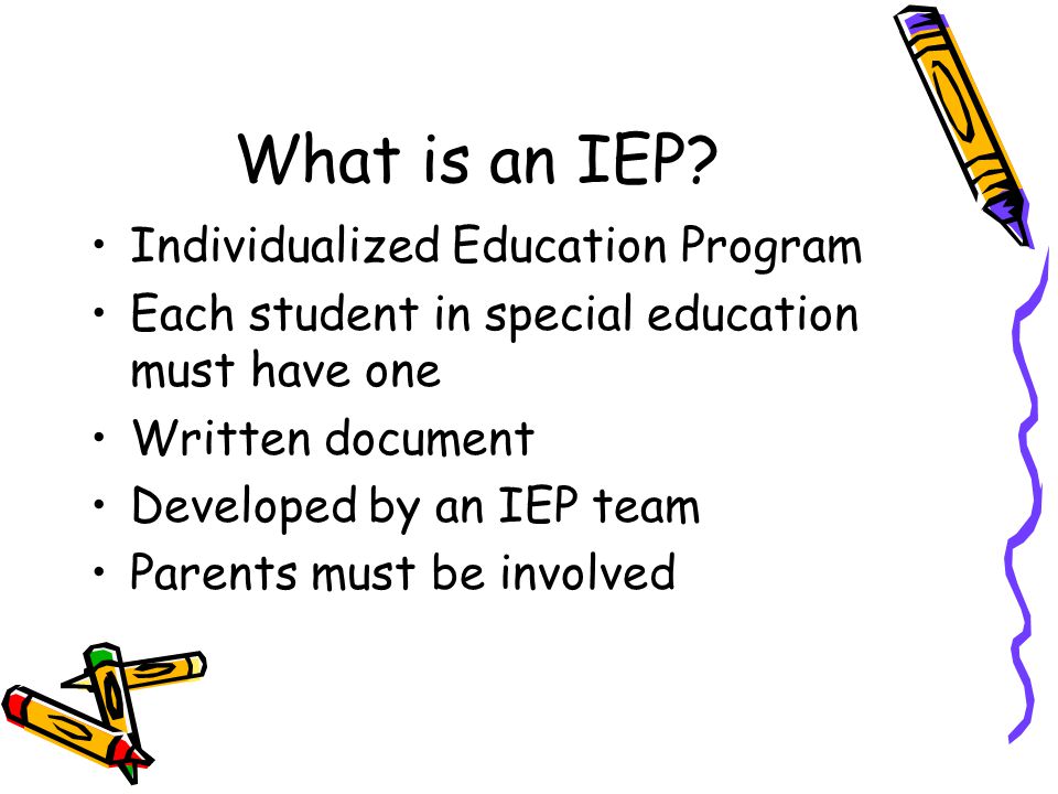 What is an IEP Individualized Education Program