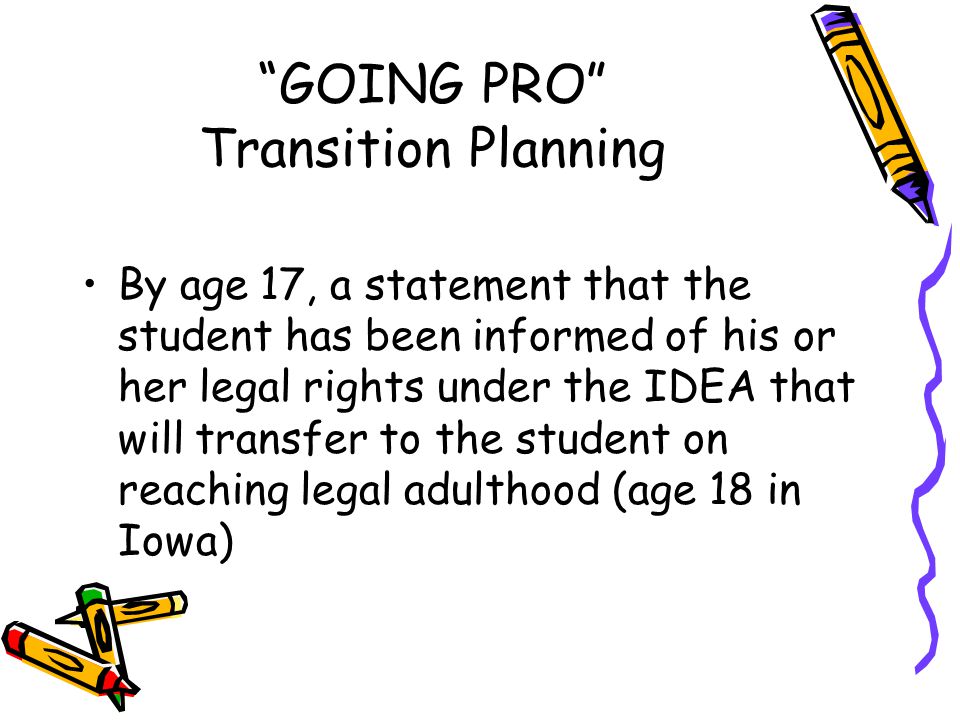 GOING PRO Transition Planning
