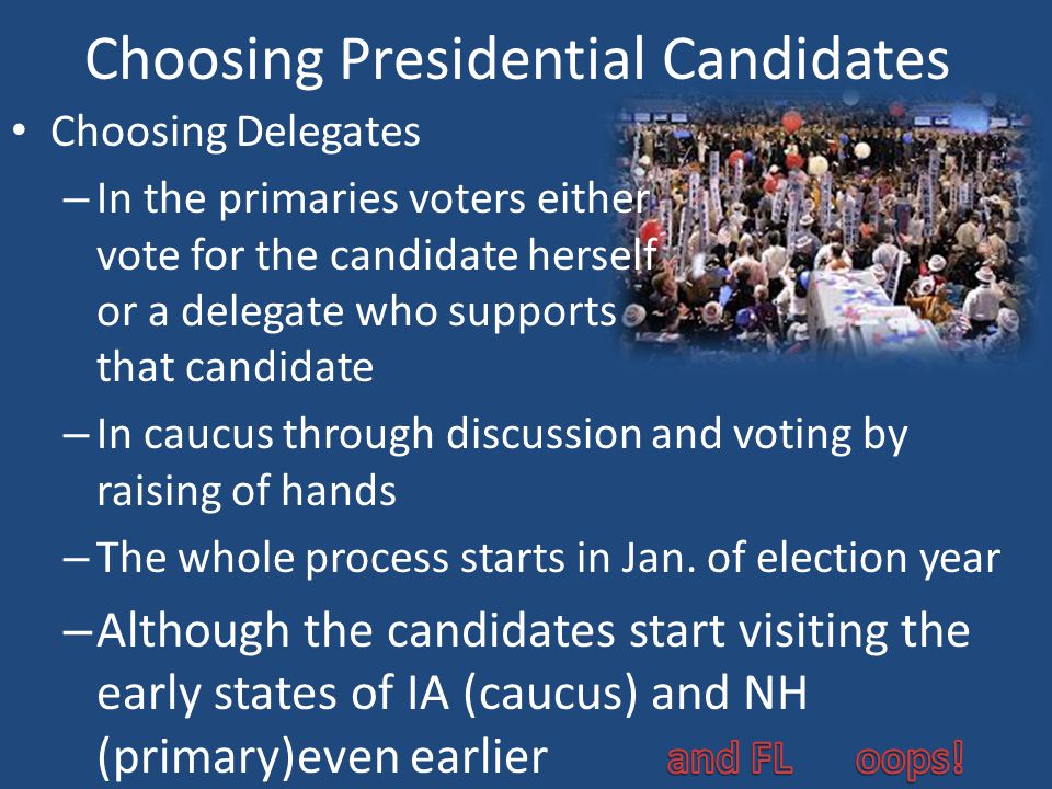 Choosing Presidential Candidates