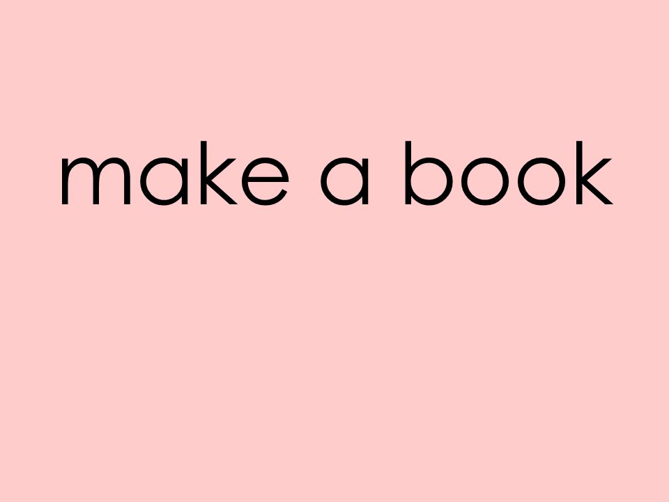 make a book