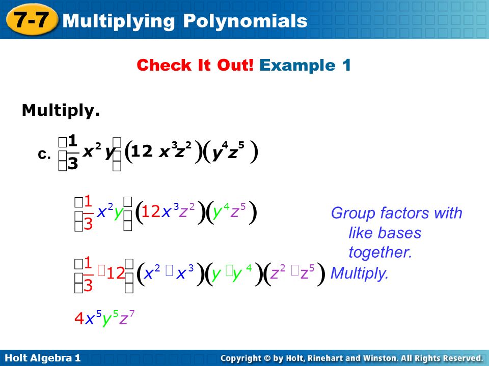 Multiplying Polynomials Ppt Video Online Download