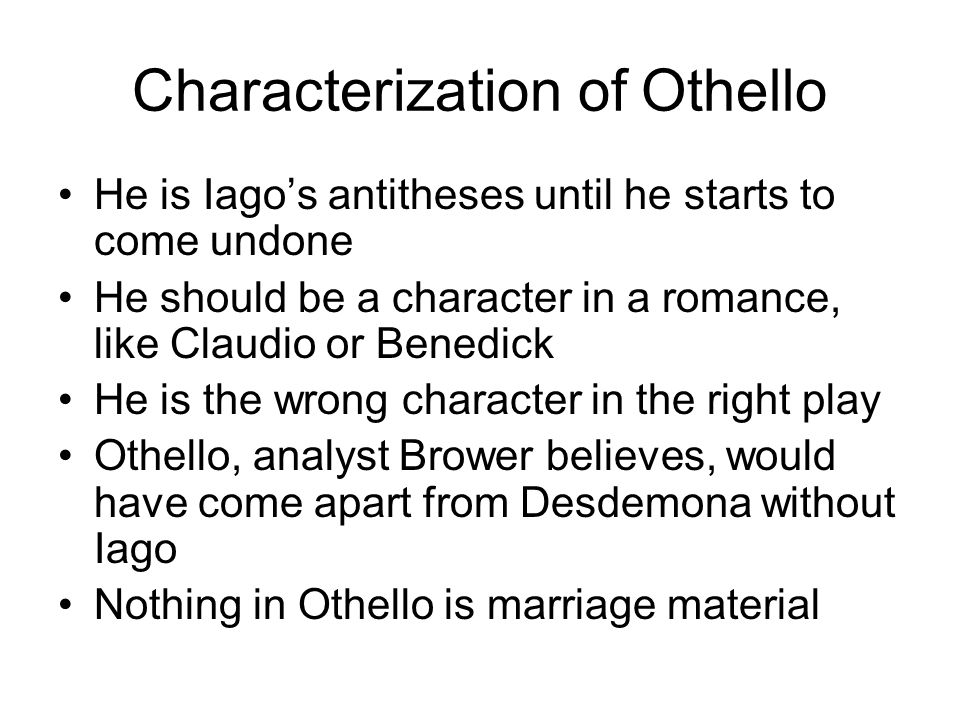 othello character analysis