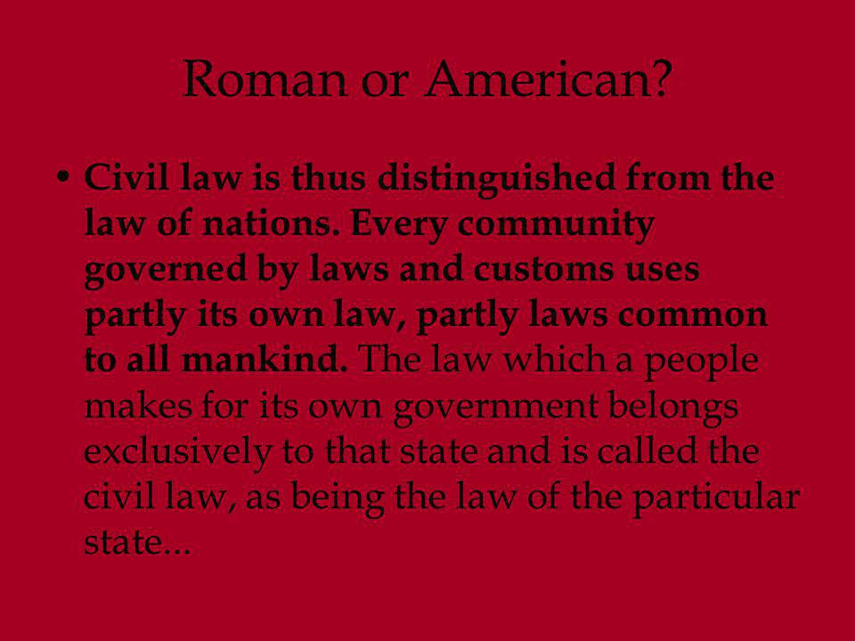 Roman or American