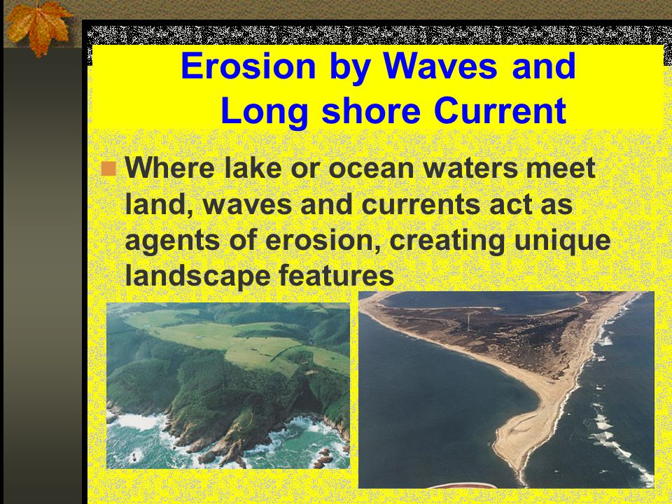 Erosion by Waves and Long shore Current