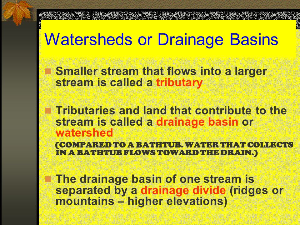 Watersheds or Drainage Basins